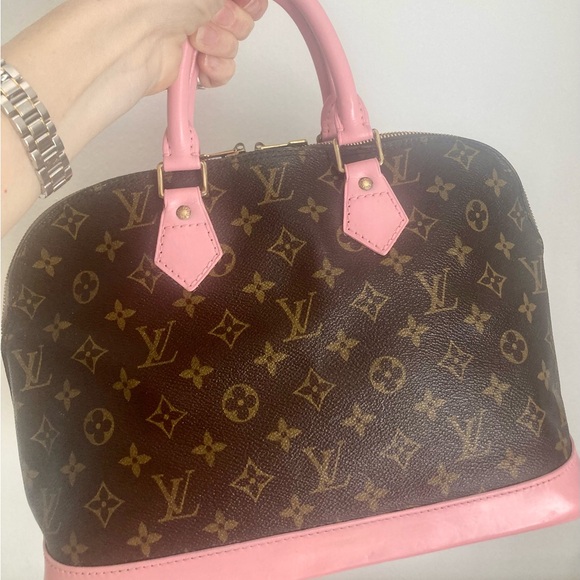 Authentic Louis Vuitton Alma bag pink - Picture 3 of 9